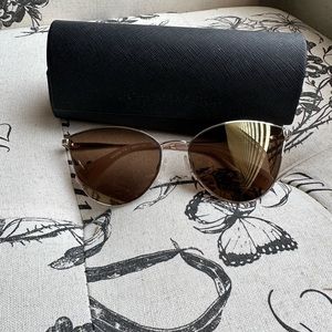 bcbgmaxazria gold sunglasses for women, brand new never worn.